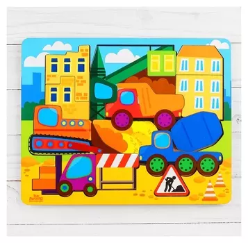 Головоломка логическая Стройплощадка, 20х25 см