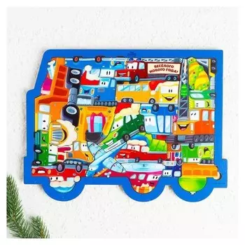 Головоломка «Машинки спешат на праздник»