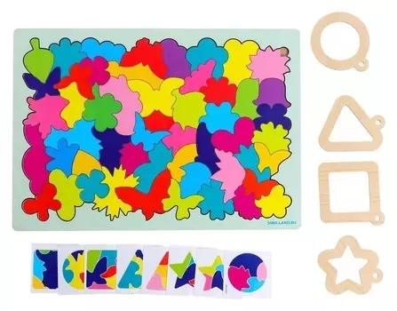 Головоломка «Найди фрагмент», цветы для бабочек