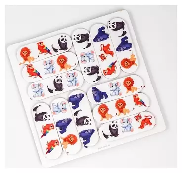 Головоломка Найди ряд Зоопарк