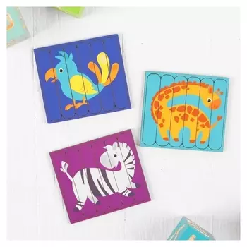 Головоломка собери 6 картинок Африка