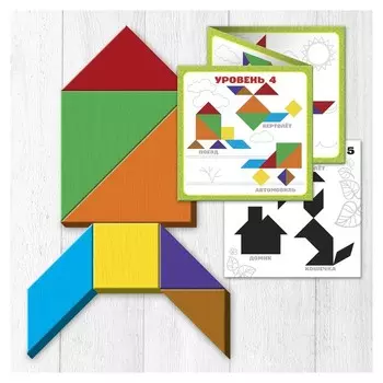 Головоломка Танграм транспорт