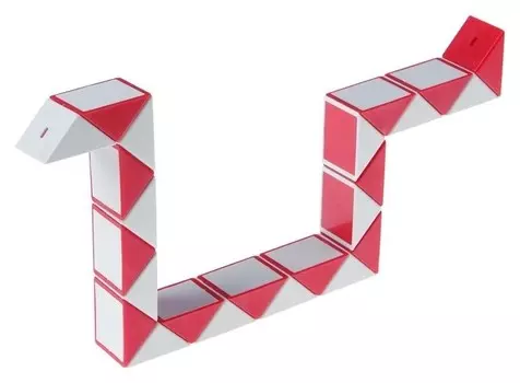 Головоломка Змейка Цвет белый/красный