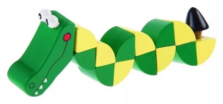 Головоломка - змейка Крокодил