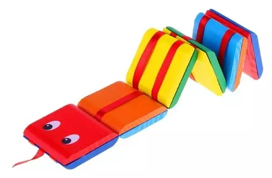 Головоломка Змейка с переворачивающимися цветными квадратами