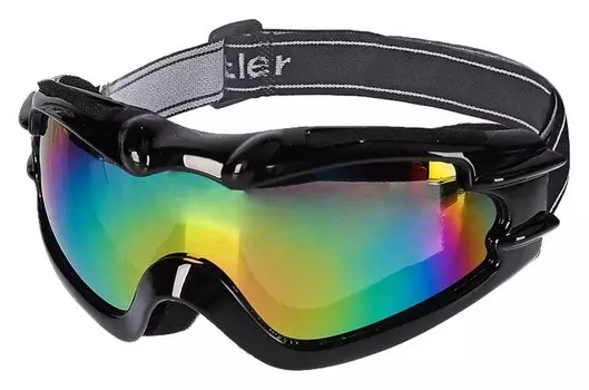 Горнолыжная маска всепогодная 881, цвет оправы чёрный