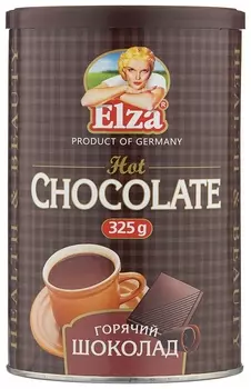 Горячий шоколад Elza "Hot Chocolate" растворимый, 325 г, банка, El32508027