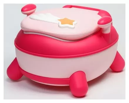 Горшок детский «Звезда», цвет розовый