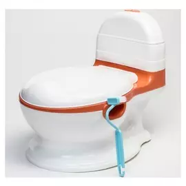 Горшок-унитаз, цвет белый/красный