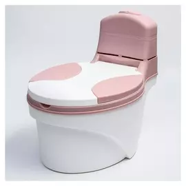 Горшок-унитаз, цвет белый/розовый