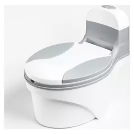 Горшок-унитаз, цвет белый/серый