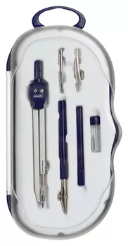 Готовальня Attache, 6 предметов, пласт.пенал