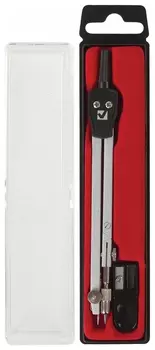 Готовальня Brauberg "Architect", 2 предмета: циркуль 140 мм со сгибаемой ножкой, точилка, пенал с подвесом, 210322