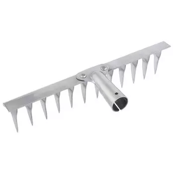 Грабли, нержавеющая сталь, 290 мм, 12 витых зубьев, без черенка