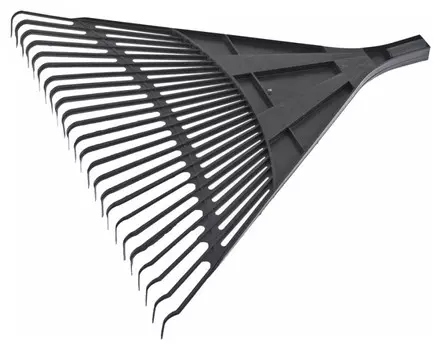 Грабли веерные 24 зуба, без черенка, полипропиленовые