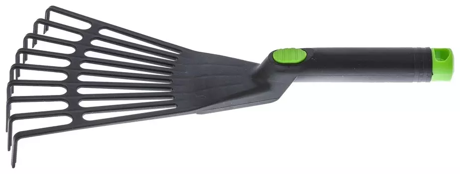 Грабли веерные 9 - зубые, 175 х 350 мм, пластиковые, Nylon