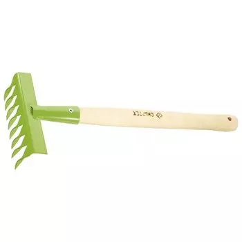 Грабли витые 8 - зубые, 160 х 390 мм, стальные, деревянная рукоятка, агроном