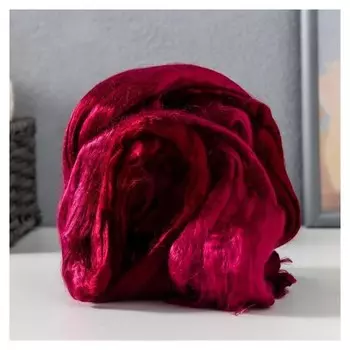 Гребенная лента 100% вискоза 50гр (07 бордо)