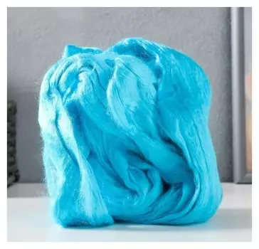 Гребенная лента 100% вискоза 50гр (583 бирюза)