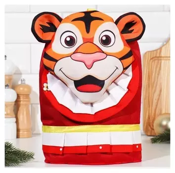 Грелка на фрэнч - пресс "Аленький тигрёнок", 30х22 см