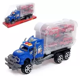 Грузовик инерционный «Пожарная служба», с техникой