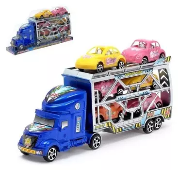 Грузовик инерционный «Тягач» с 6 машинами