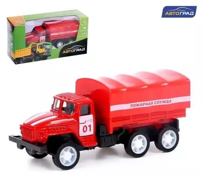 Грузовик металлический «Фургон», инерционный, масштаб 1:64