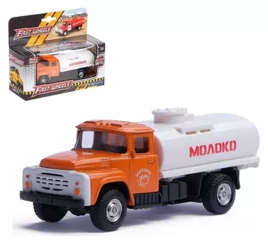 Грузовик металлический «Молоко», масштаб 1:52, инерция