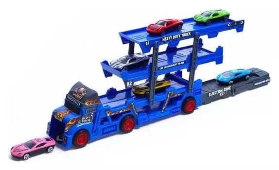 Грузовик «Пламя», с 6 металлическими машинами и запуском