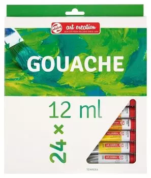 Гуашь художественная Art Creation 24цвx12мл, 9021624m