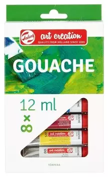 Гуашь художественная Art Creation 8 цвx12мл, 9021608m
