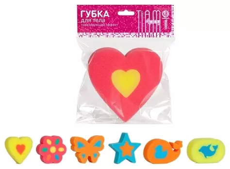 Губка для тела плоская лазерная Фантазия 4play