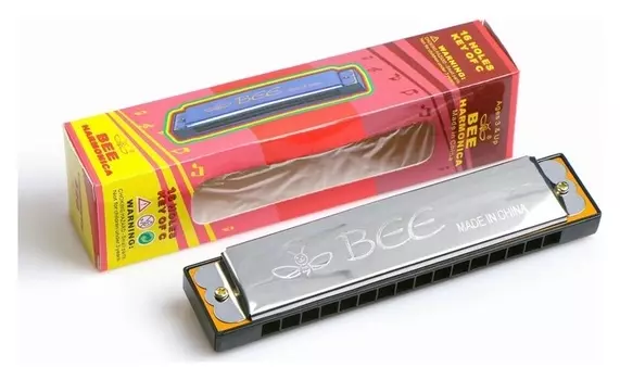 Губная гармошка, хроматическая, 16 отверстий