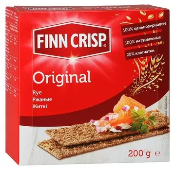 Хлебцы Finn Crisp Original Taste ржаные 200 г