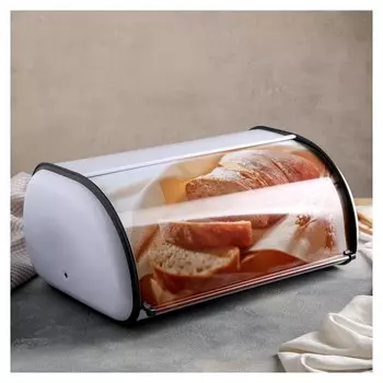 Хлебница металлическая "Домашний хлеб", большая