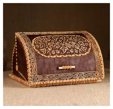 Хлебница «Ягодка», 24×20×15 см, береста, сложная