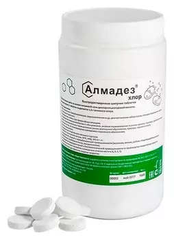 Хлорные гранулы алмадез-хлор банка 1кг