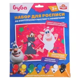 Холст на картоне для росписи по номерам «Буба» 17×23 см