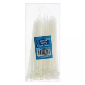 Хомут нейлоновый 3,6х150 мм, белый