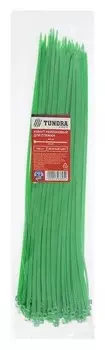 Хомут нейлоновый Tundra Krep, для стяжки, 3.6х300 мм, цвет зеленый, в упаковке 100 шт.