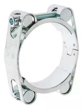 Хомут силовой двухболтовый Mgf, диаметр 45-55 мм, оцинк.