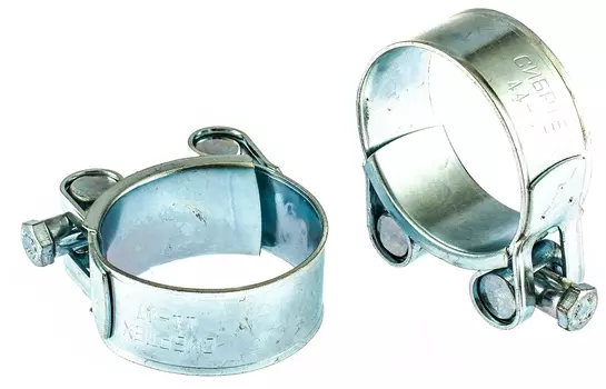 Хомуты металлические, силовые 44-47 мм, ширина 22 мм, шарнирный, W1, 2 шт