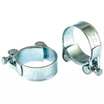 Хомуты металлические, силовые 48-51 мм, ширина 22 мм, шарнирный, W1, 2 шт
