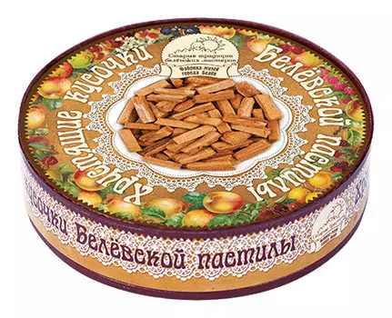 Хрустящие кусочки пастилы в коробке