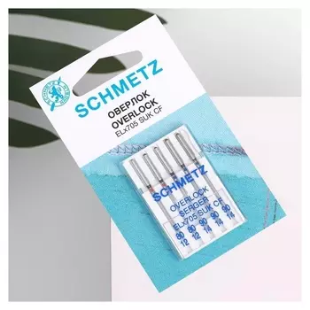 Иглы для плоскошовных и оверлок машин, для джерси, №80/90, 5 шт