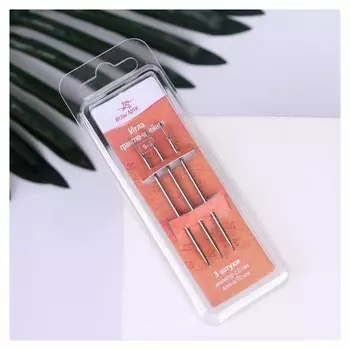 Иглы гранёно-швейные, 3 шт