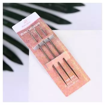 Иглы швейные цыганские, D = 1,8 мм, 8 см, 3 шт