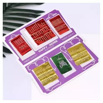 Иглы швейные, нитевдеватель, 61 шт