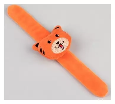 Игольница на браслете «Тигра», 23 × 6,5 см, цвет оранжевый