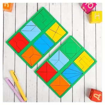 Игра 2 уровень мини "Сложи квадрат"